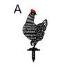 Garden Ornaments Acrylic Chicken Yard Art Garden Statues Backyard Lawn Stakes Plastic Hen Yard Decor Creatives Outdoor Garden