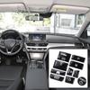 Car Window Glass Lift Button Sticker Door Lock Unlock Button Cover Sticker For Mercedes BenzA B C E GLA CLA GLK GL ML GLE Class