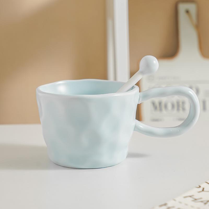 

Керамическая кружка Чашки для девочек для дома Парные Чашки для воды с высоким дизайном Милые и простые Офисная кофейная чашка для завтрака 301-400ml