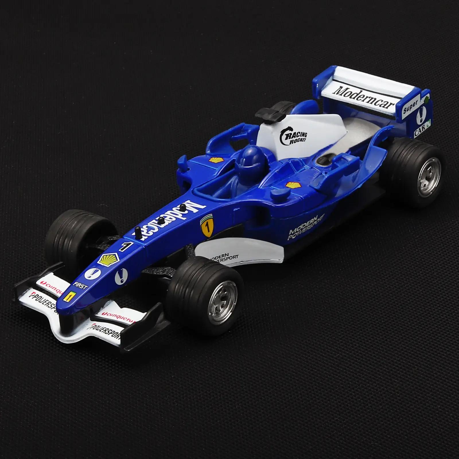 

1:32 Scale Formula Racing Car Model Toy Simulation Alloy Diecast City Speed Rally Cars Models Decoration Sound Light Kid Toys синій