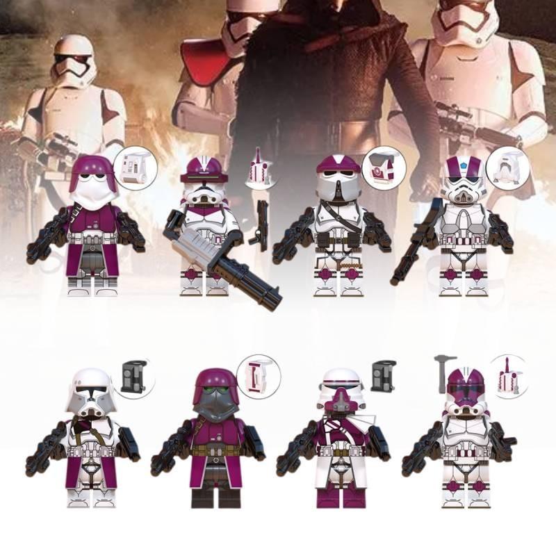 Colorful Plastic Clone Engineer Paratrooper Building Blocks For Kids Educational Toy