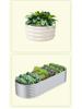 Movable Metal Planter Box for Flowers, Vegetables, and Gardens