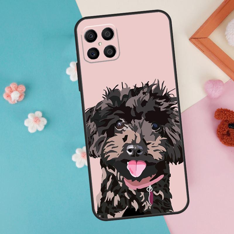 Cartoon Poodle Dog Case For Honor Magic 7 Lite 5 6 Pro Honor X9a X8a X8 X9 X8b X9c X9b 50 70 90 200 Lite Cover