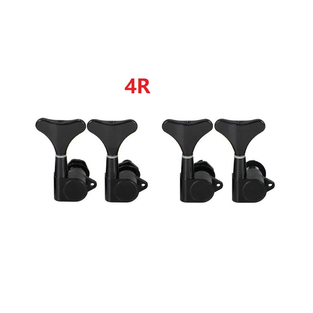 FLEOR 4pcs Bass Tuning Pegs 2x2 Sealed Tuning Keys Machine Heads Tuners 2L2R/4L/4R For 4 String Bass