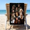 proof beach towel with a The Lord of the Rings pattern - soft,absorbent,quick-drying,machine washable - perfect for swimming,camping,bathing