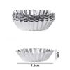 10PCS Lace Egg Tart Molds Aluminum Alloy Portuguese Tart Pan Cake Pie Mold Baking Tools