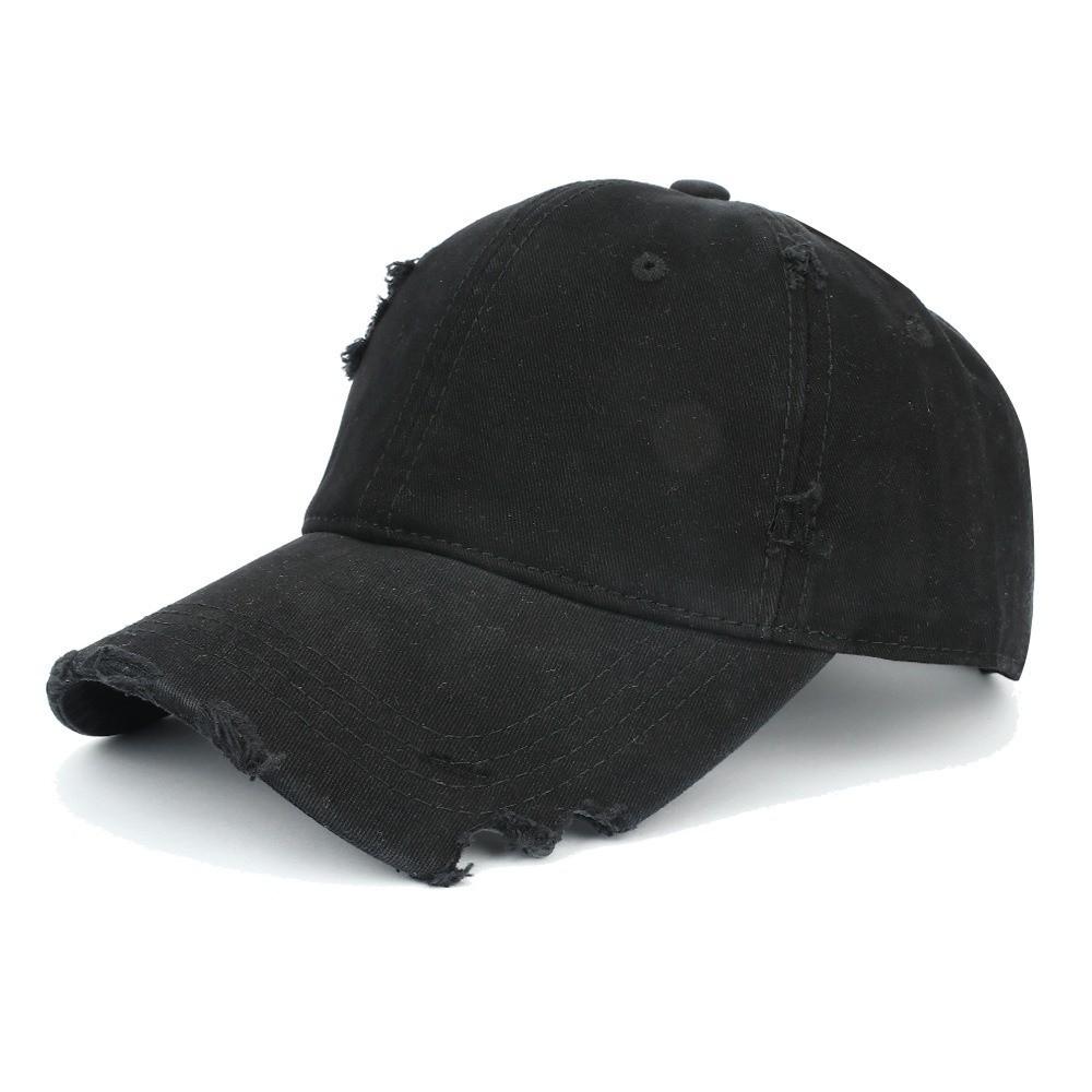 Visor Hole Baseball Cap Adjustable Baseball Hats Fashion Sunscreen Hats For Man Women Unisex чёрный