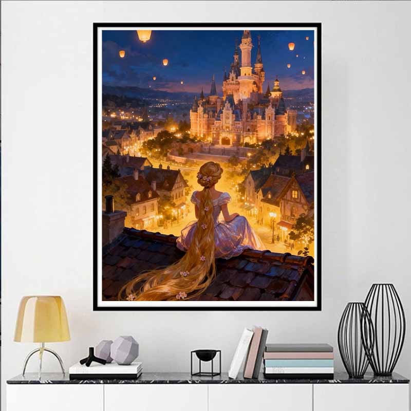 Disney Pittura Diamante Fai da Te 5D Rapunzel Da Intrecciati Cartone Animato Mosaico Completamente Diamantato Pittura Diamante Arte Decorazione Murale Set Artigianale