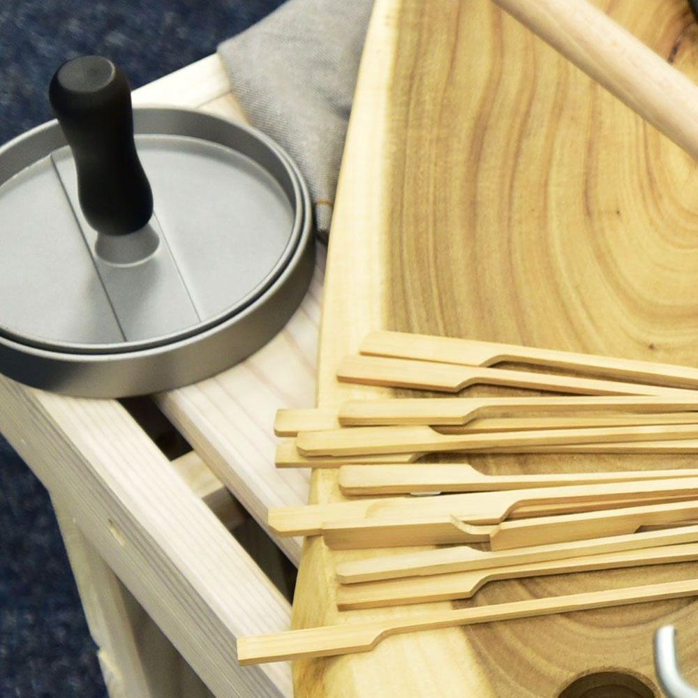 Burger-Fleischpresse Hamburger-Fleischpresse Metallform mit Drücker