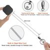 Heavy Duty Metal Retractable Carabiner Keychain Belt Badge Reels Clip 28.3Inch Reinforced Steel Wire Cord