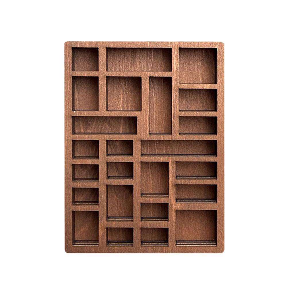 Compartments Mini Jewelry Holder Variety Grids Goods Display Rack Model Dollhouse Shelf  Ornaments
