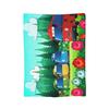 Coperta Go Buster Cartoons Tayos Little Bus Coperta in Flanella Coperta da Viaggio in Aereo Stampata Ultra Morbida Calda Copriletto