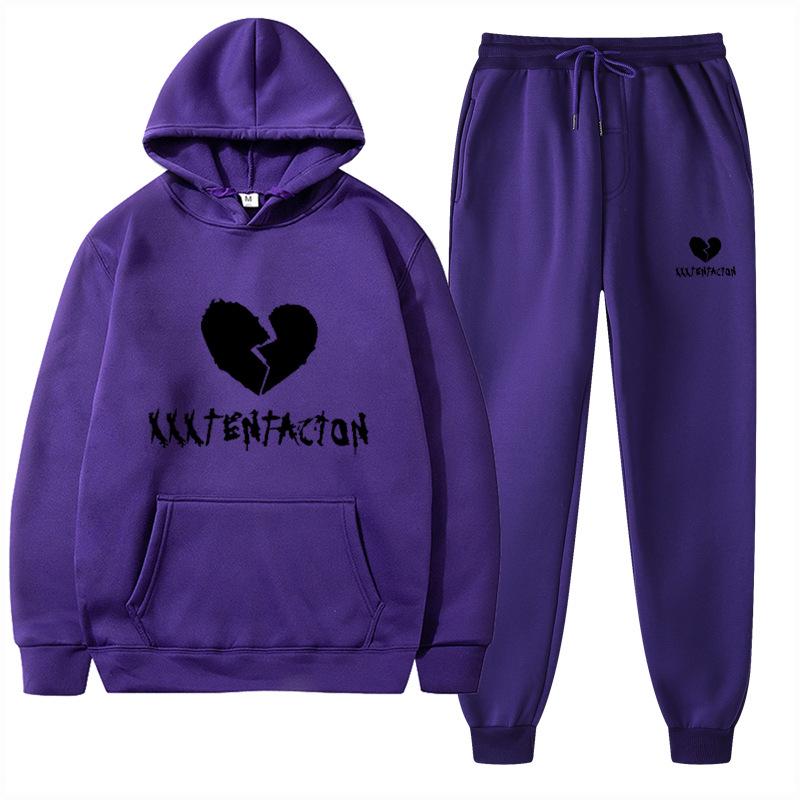 2025 Trendy European & American Spring/Autumn Hoodie & Sweatpants Fashion Set