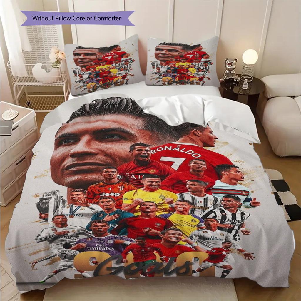 Biancheria da letto Legacy di Ronaldo (1 * copripiumino + 2 * federa, senza nucleo) Set biancheria da letto piatto 2D Copripiumino e federa Morbido e confortevole