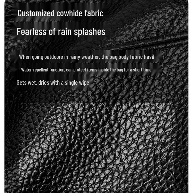 Men's Genuine Leather Waist & Chest Bag - Multifunctional Crossbody & Phone Holder, Work & Sports Wear-Resistant Pack