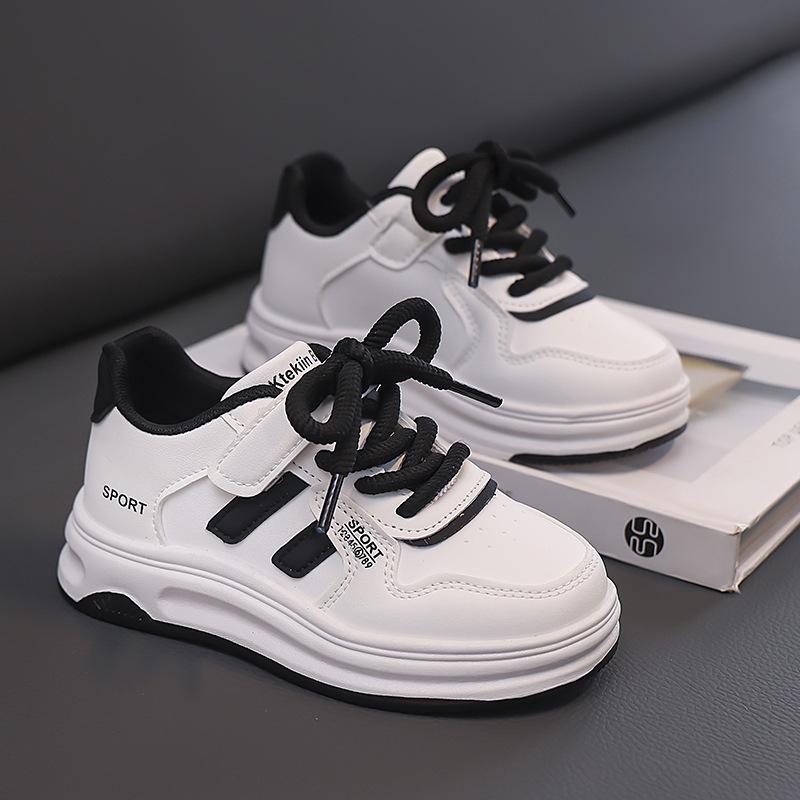 Children's Little White Shoes 2025 Spring and Autumn New Korean Version of Girls Board Shoes Boys Casual Sports Shoes Children's Shoes Fashion