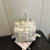 Sweet Young Girl's Exclusive Lace and Trimmed Double-shoulder Bag and Mini Schoolbag