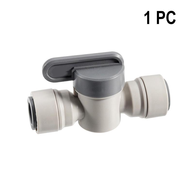 3/8" x 3/8" OD Quick Connect Inline Ball Valve,Push Fit Quick Joint Connector,Use for Beer Brewing,Water Purifier System,Aquariu