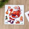 Cartoon Christmas Window Sticker Decoration 2025 New Year Snowman Santa Claus Home Kids Room Wall Glass Static Sticker Removable