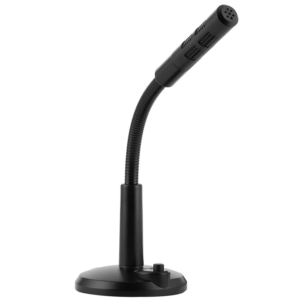 Mini USB Condenser Microphone Adjustable Desktop Mic for Networks Chat Singing Gaming