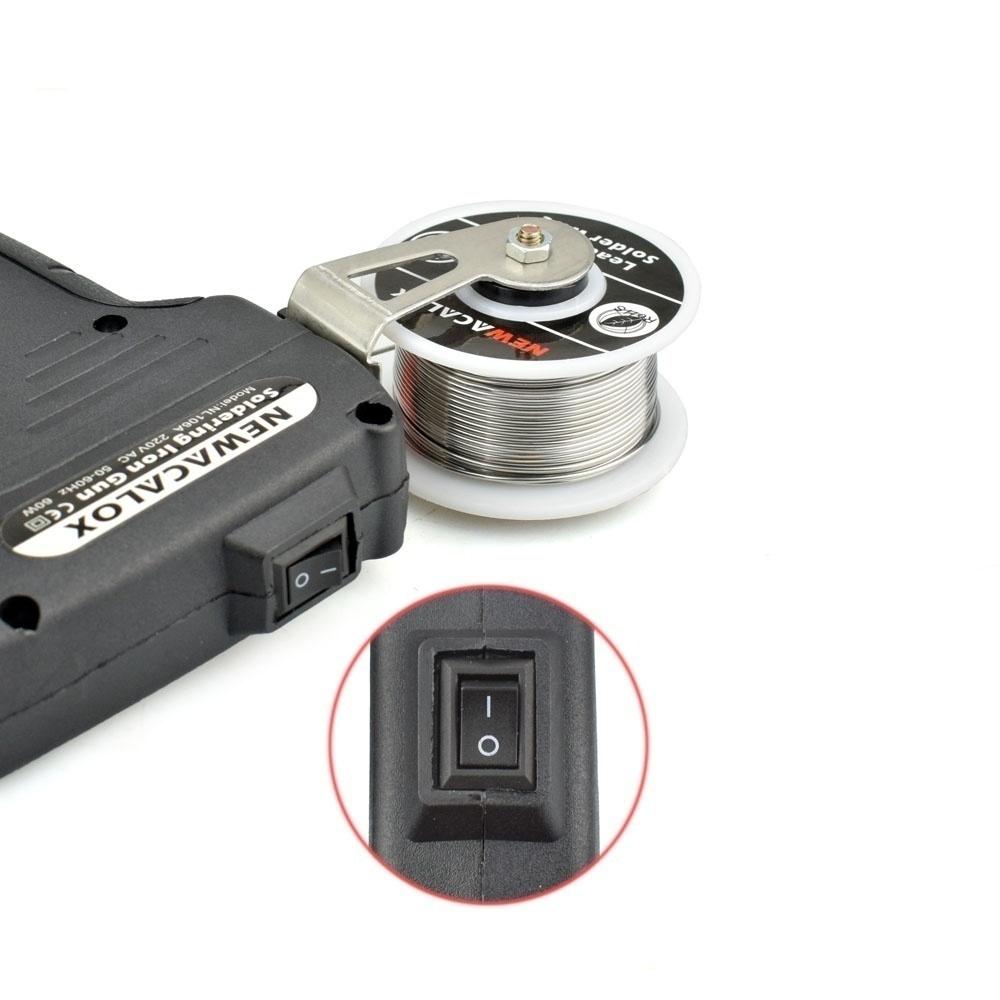 60W Electric Soldering Iron Kit Manual Send Tin Gun Soldering Iron Set Desoldering Pump Tweezers Solder Wire Welding Repair Tool