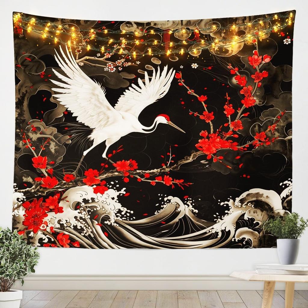 Wilder Wolf Kinder Wandteppich Sonne Mond Traumfänger Boho Wandteppiche Jungen Mädchen Zimmer Deko Wildtier Jagd Abenteuer Rustikal