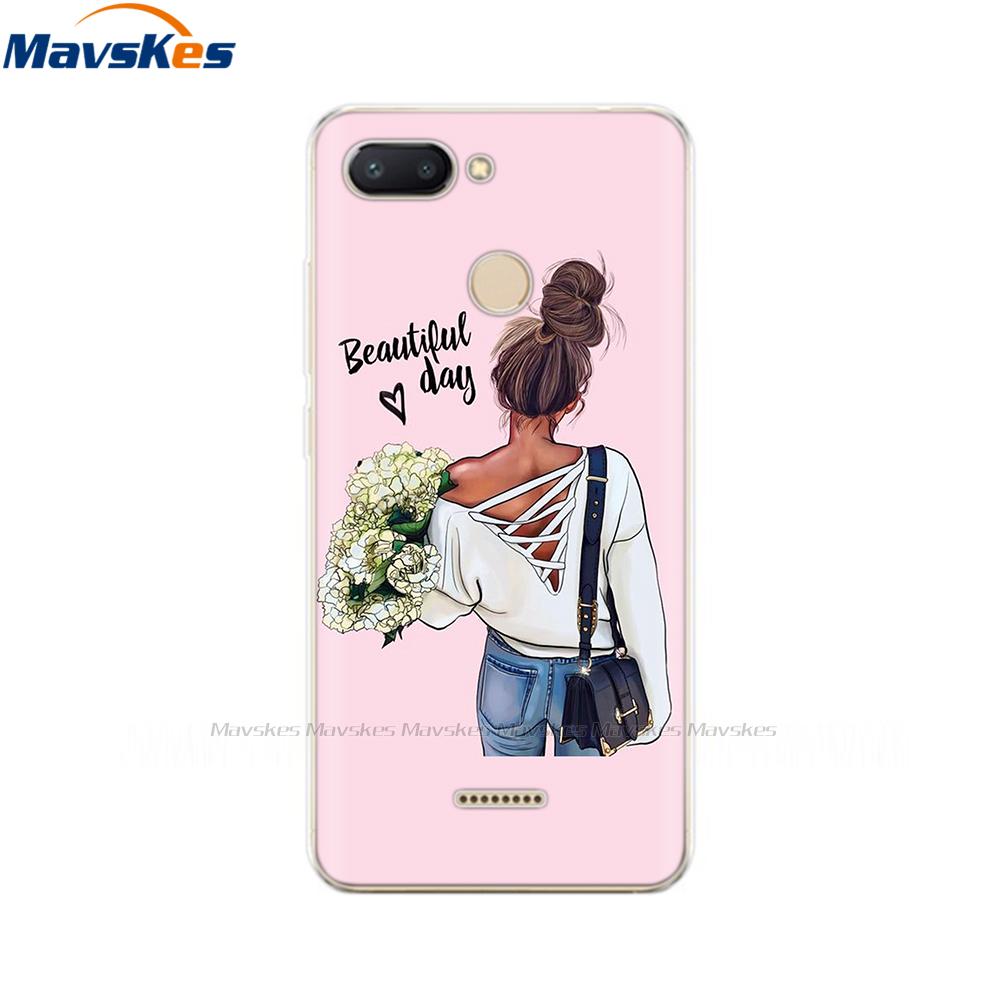 Silicone Cover for Xiaomi Redmi 6 Case Full Protection Soft Tpu Back Cover Phone Case for Xiaomi Redmi 6 Redmi6 Bumper Coque Bag