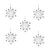 5 Pack Snowflake Christmas Tree Hanging Ornaments, Holiday Hanging Decorations for Christmas