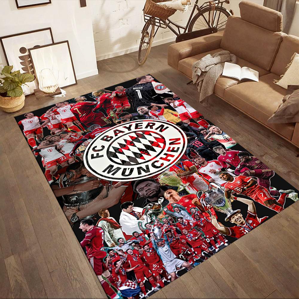 Bayern Munich Area Rug Design for Outdoor Study room Dormitory Entryway Anti-slip Rug Decorate Offices Wedding Party Gift
