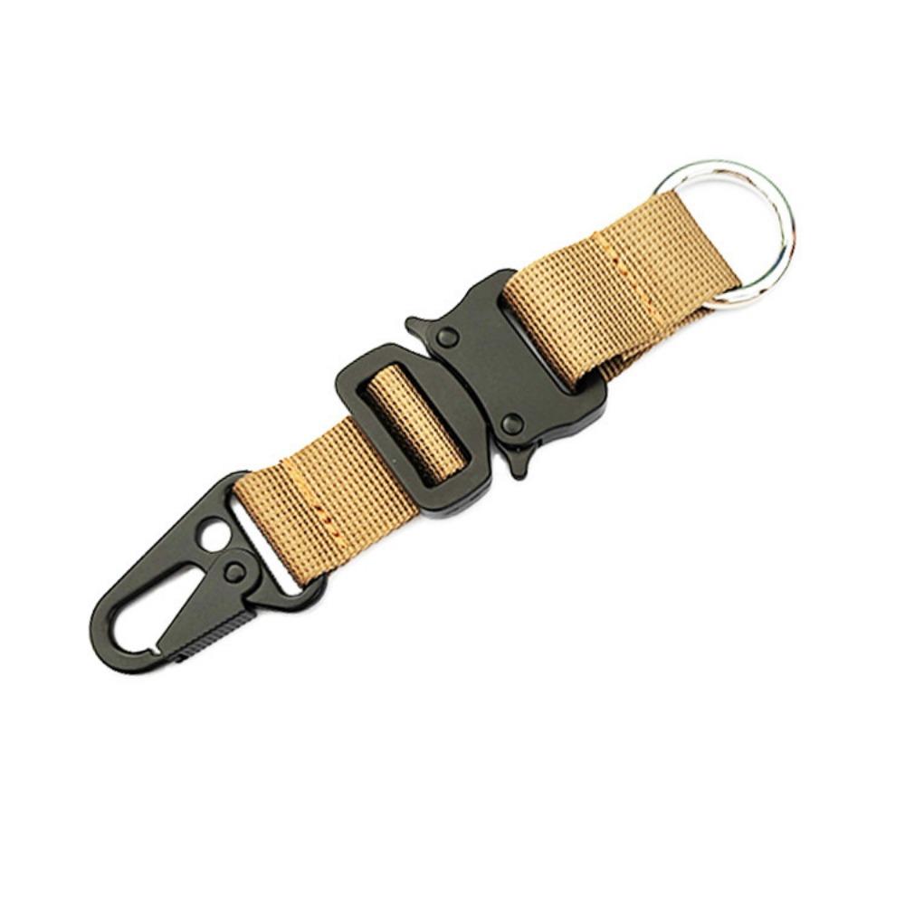 1PC Molle Gear Keychain Clip for Mens Molle Accessories Nylon Belt Key Chain Loop Webbing Key Clip with Molle Bags