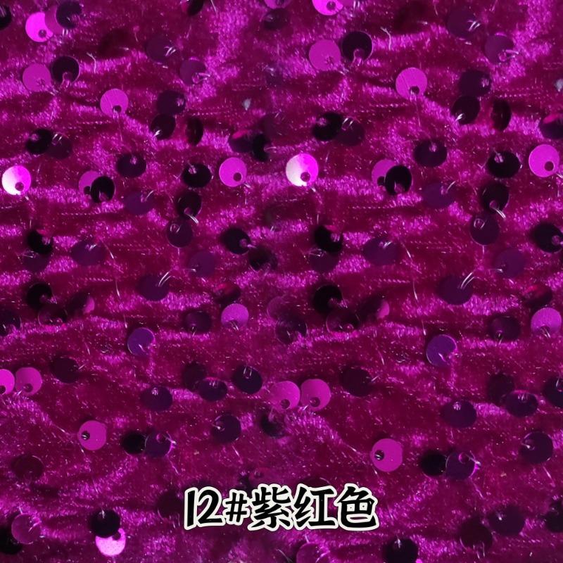 Evening Gowns Encrypt Shining 5mm Sequin Fabric Stretch Velvet Fabrics For DIY Wedding Elegant Party Dresses handmade DIY, etc