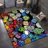 1PC Classic Game Dice Print Carpet Rug for Living Room Bedroom Sofa Doormat Decor Kids Play Home Area Rug Non-slip Floor Mat