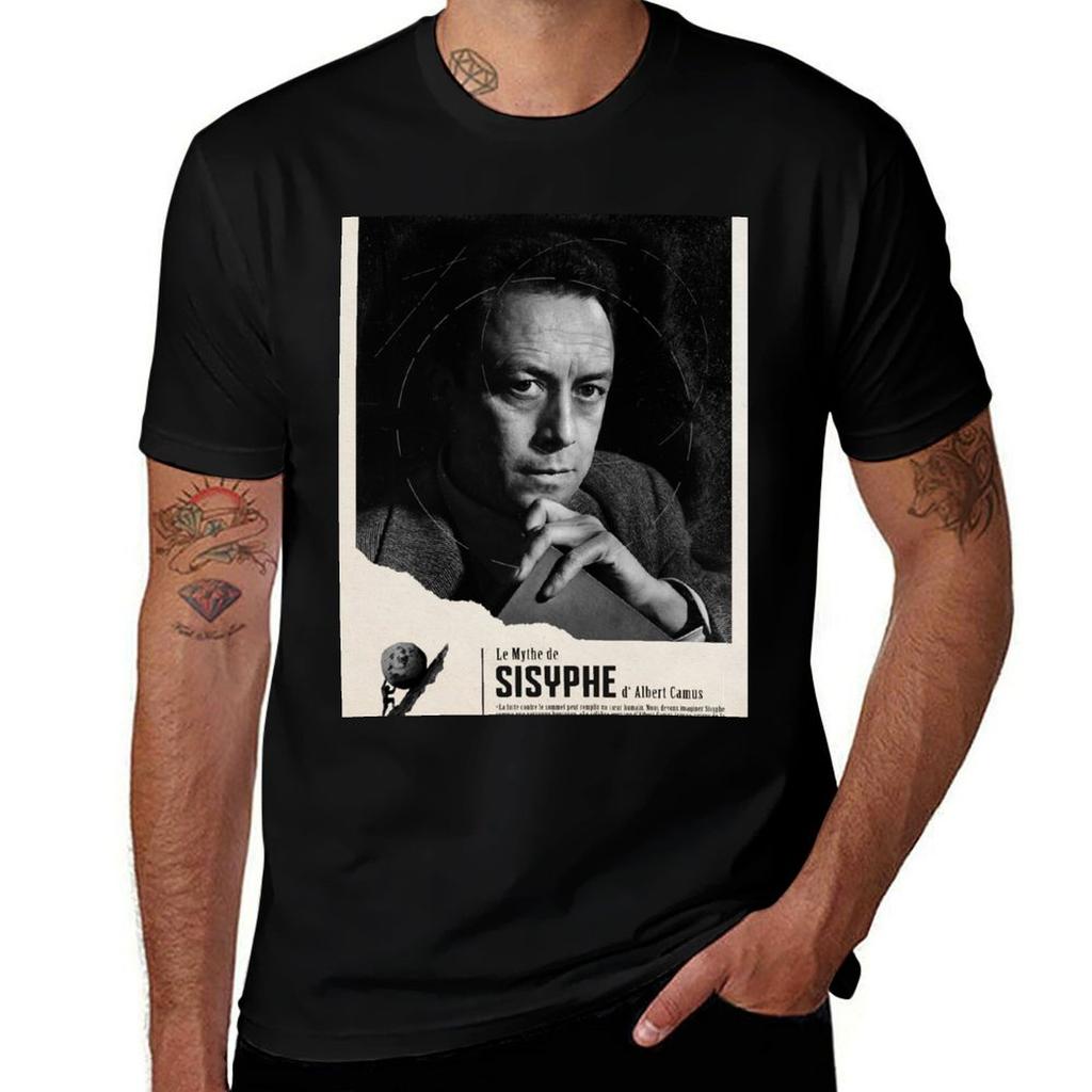 The Myth Of Sisyphus By Albert Camus T-shirt G Man T Shirts For Men T Shirts With Prints T Shirts For Man Cotton Soft T-shirt