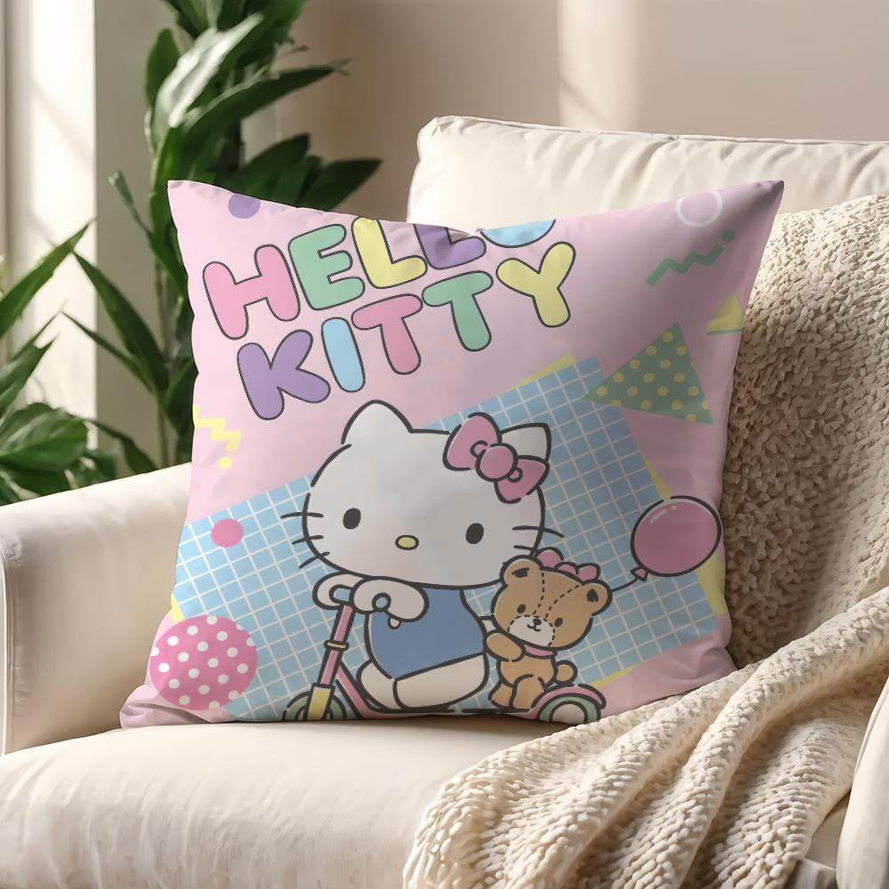 Cartoon Anime HHello Kitty cushion cover For Pillow Printing Sofa Decoration Home Car Room Coffee Shop Office Nordic Simplicity