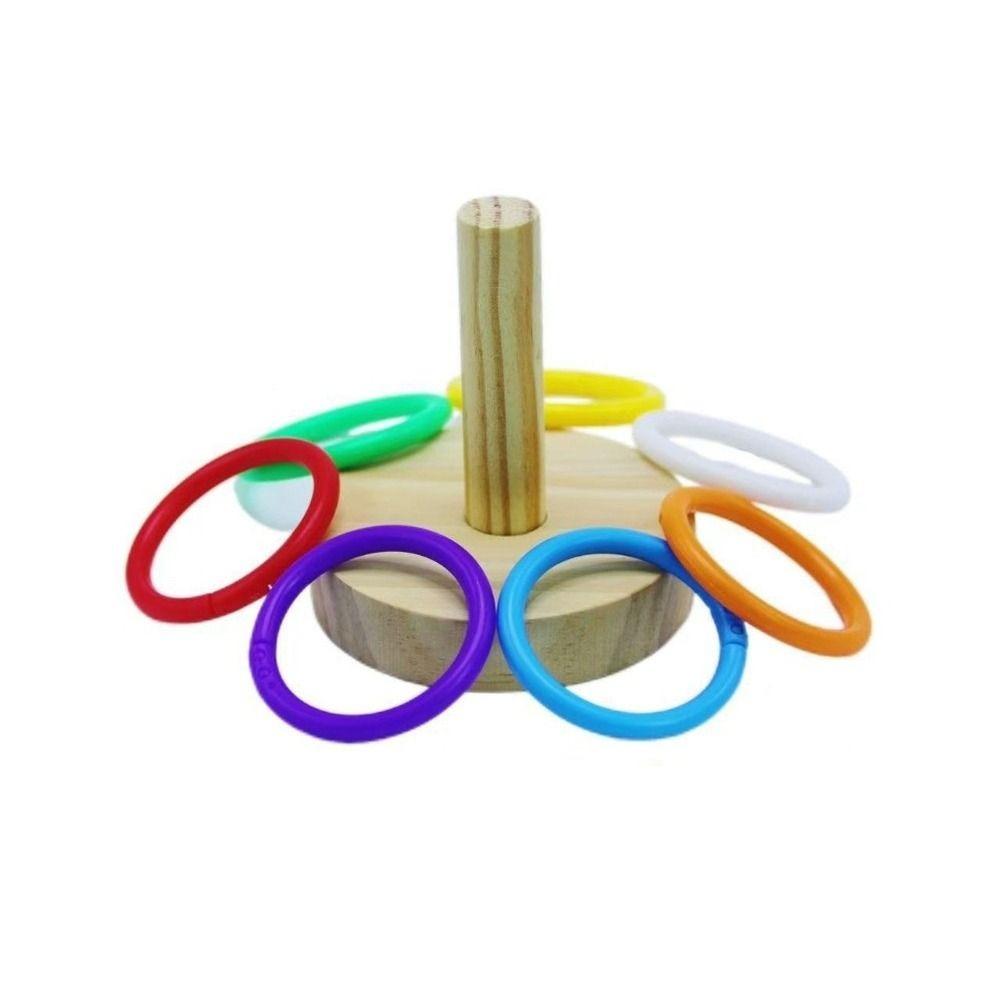 Colorful Rings Interactive Parrot Toy Interactive Exercise Toy For Parrots For Parrot