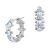 Vivienne Westwood Warwick Saturn Ring Earrings Women earrings Brass Blue Silver 6203007T-02P518