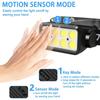 Rechargeable Headlamp 1000 Lumen Motion Sensor Waterproof Bright COB Headlight Work Light for Running Hiking Walking Camping