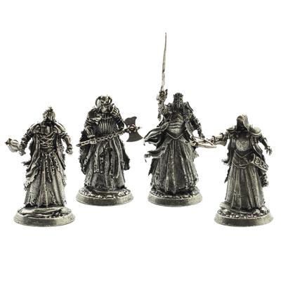1 Stück Mittelalterliche Legion Geister Soldaten Spielzeug Figuren Miniaturen Reines Kupfer Herren Geschenke Schreibtisch Ornament Dekoration Handwerk Metall