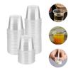  200 Pcs Tasting Cup Plastic Cups Pudding Reusable Glass Mug with Lid Disposable Coffee Hard for Container Small