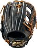 ZETT Winning Road Softball Glove Compatible with New Black X Oak Brown Throw (BRGB33920), Softballs, All-Around, (1936), Right-Handed