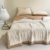Pure Cotton Three-Layer Gauze Jacquard Summer Quilt Set - Cooling & Comfortable