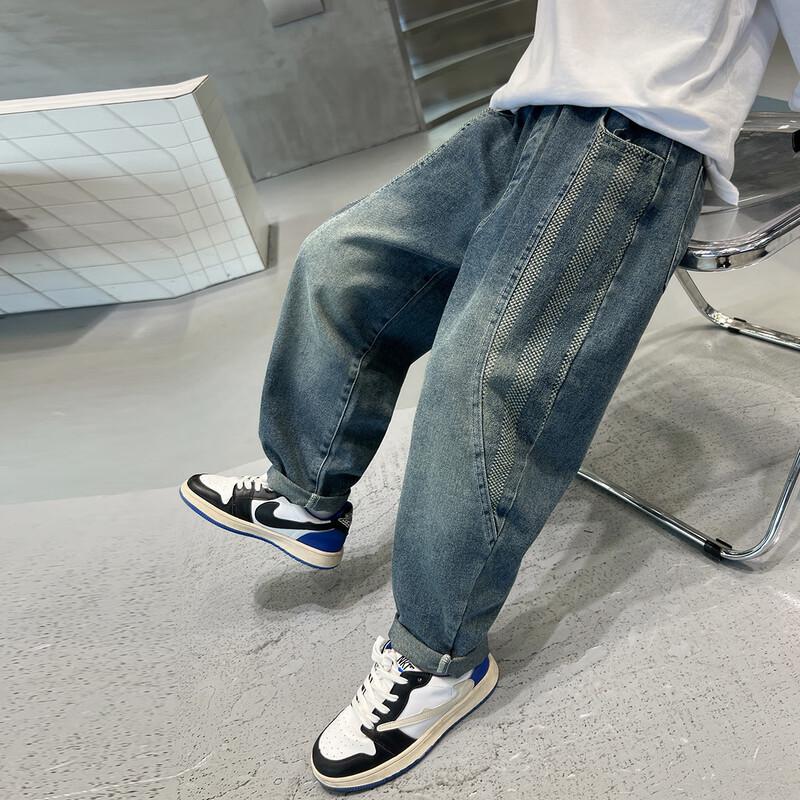 Mumu House Boys' Spring Retro Denim Jeans