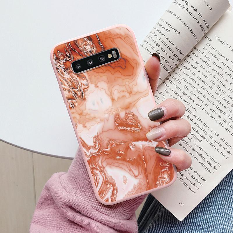 Color Luxury Marble Case For Samsung Galaxy S10 S 10 Plus S10E Fundas Soft TPU Protection Back Cover For Samsung S10 Shockproof