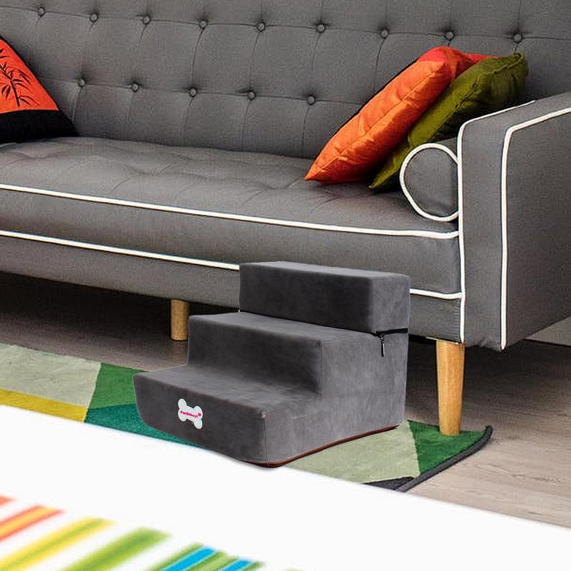 Foldable Dog Sofa Stairs Pet 2/3 Steps Stairs for Small Dog Cat Ramp Ladder Anti-slip Bed Stairs Pet Supplies Dropshipping