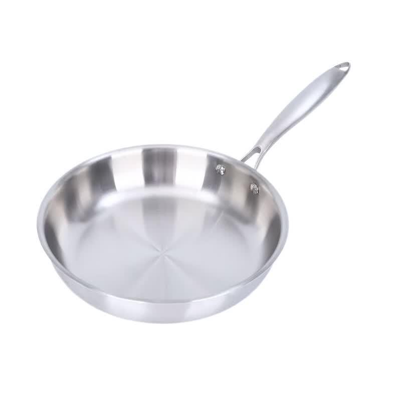 304 Stainless Steel Triple-Layer Non-Stick Frying Pan