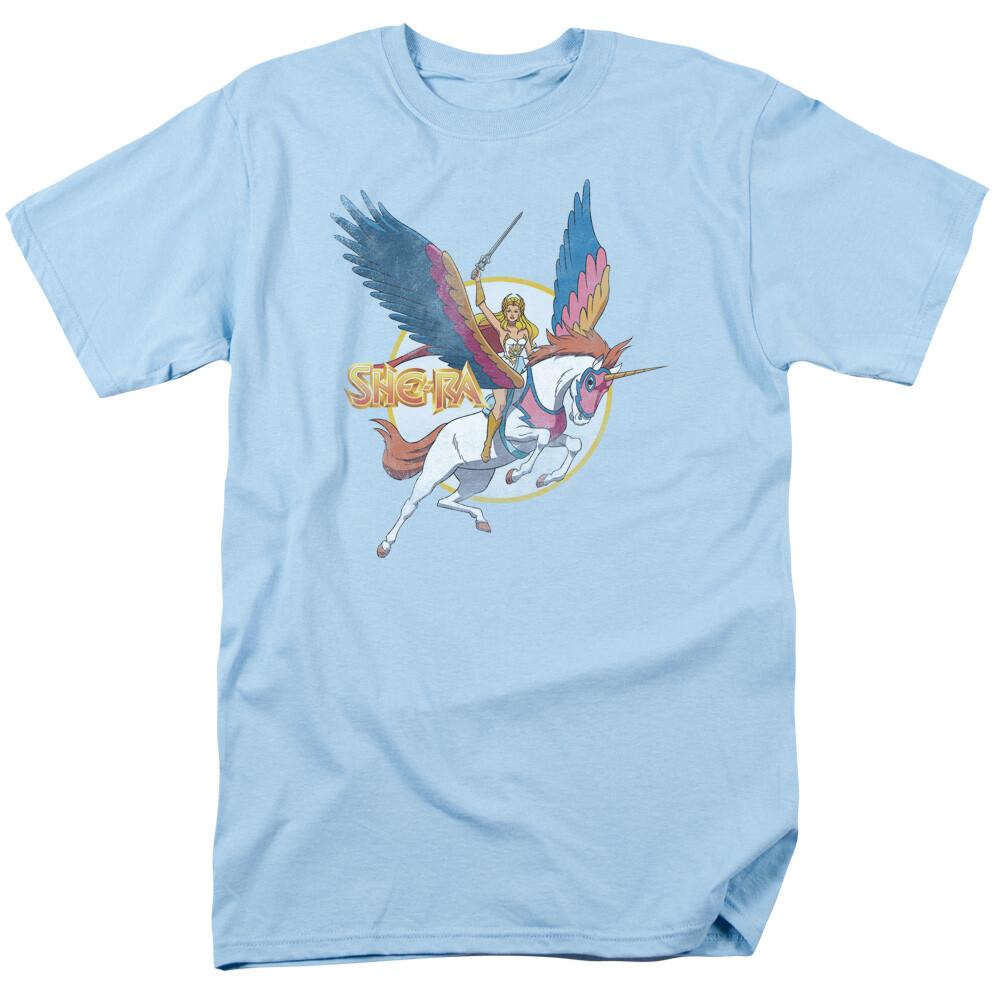 Masters Of The Universe SheRa And Swiftwind Licensed Adult T-shirt XL