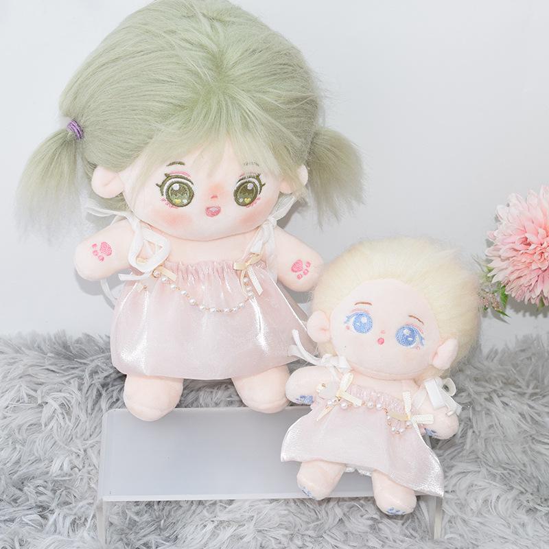 

10cm-20cm Cotton Doll Summer Dress Set - Plush Toy Accessories 10cm