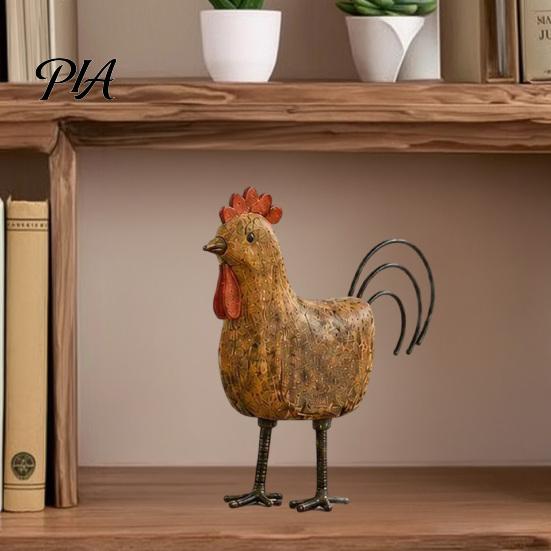 Country Home Interior Styling Style Pig/Rooster Figurine, Resin Rustic Farmhouse Animal Statue, Pastoral Tabletop Decorations Desktop Ornaments