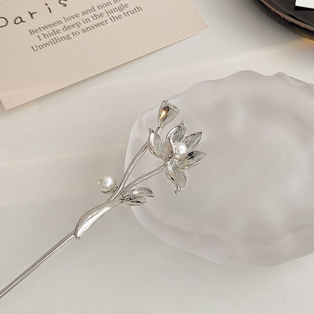 Design Tool Lotus Metal Hairpin Hanfu Hair Sticks Chinese Style Headwear Ancient Style Hairpin