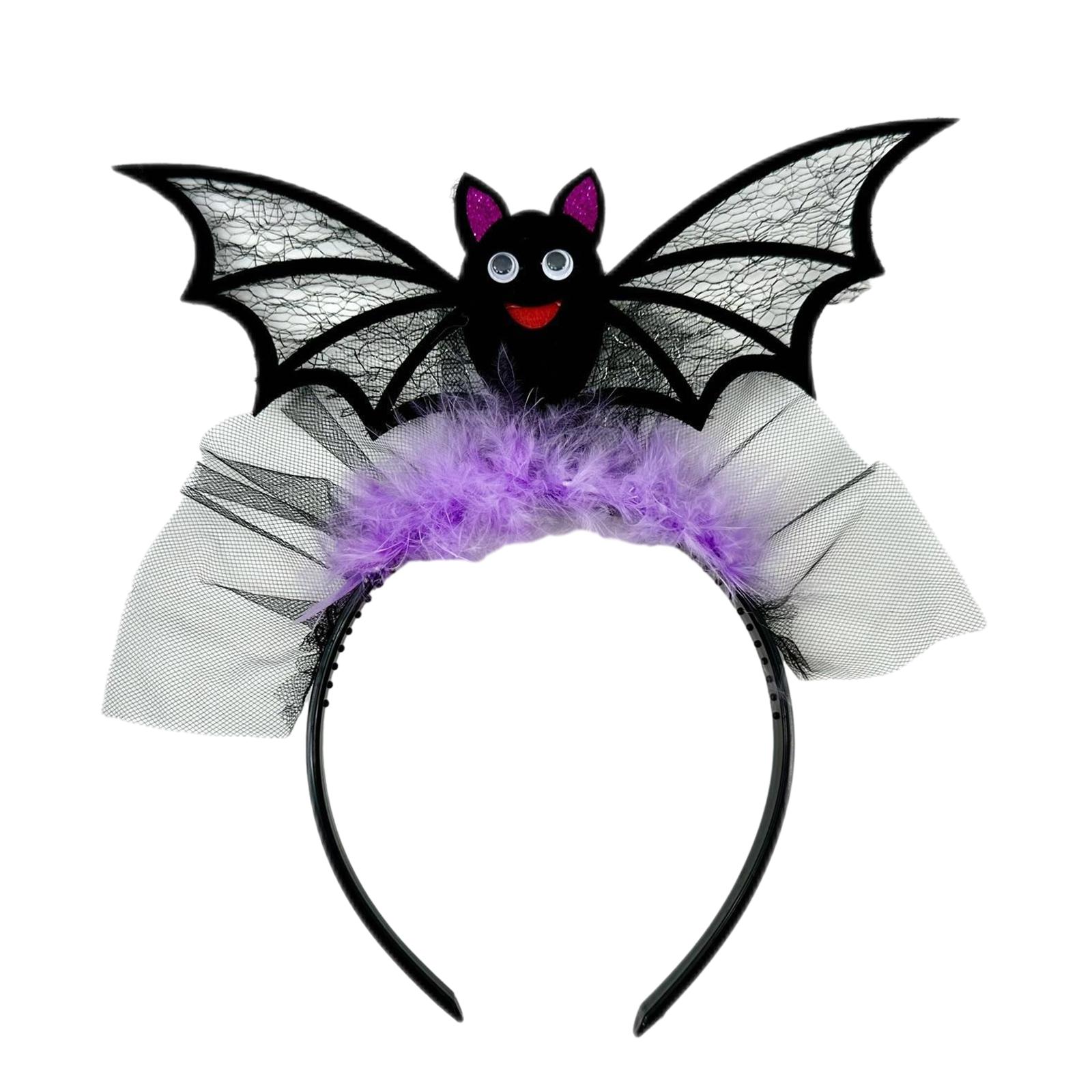 

Милый ободок для волос с декором в виде крыльев летучей мыши для женщин, спа, умывания лица, макияжа, повязка на голову для фотосессии, вечеринки, аксессуары для волос 2